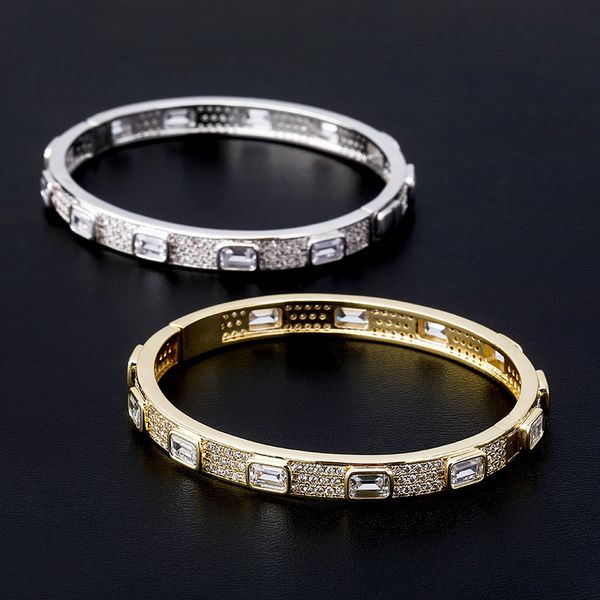7mm hip hop square cubic zirconia set bling ice out bangle bracelets for men women charm rapper jewelry, Golden;silver
7mm hip hop square cubic zirconia set bling ice out bangle bracelets for men women charm rapper jewelry, Golden;silver
