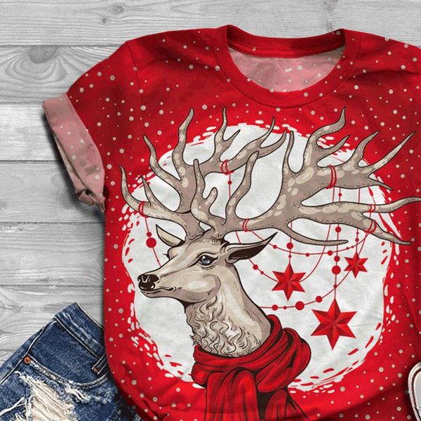 r40 red elk nbsp print christmas t shirt women plus size tshirt new nbsp year short sleeve christmas o neck tee, White
r40 red elk nbsp print christmas t shirt women plus size tshirt new nbsp year short sleeve christmas o neck tee, White