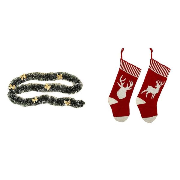 christmas decorations 1set 2m eve decoration bar ribbon golden & 2 pcs stocking, xmas fireplace socks
christmas decorations 1set 2m eve decoration bar ribbon golden & 2 pcs stocking, xmas fireplace socks