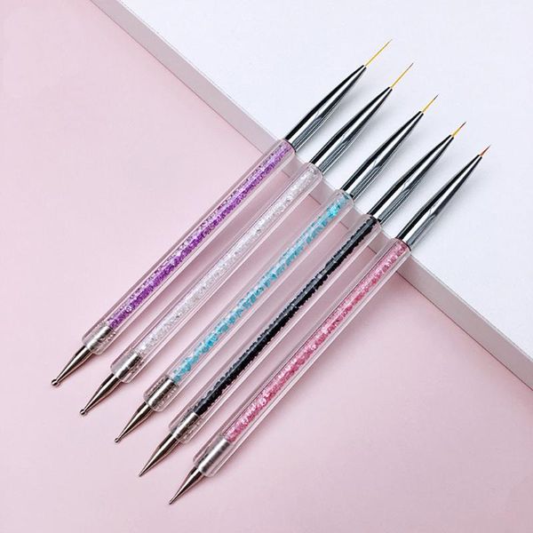 nail brushes 5pcs acrylic french stripe art liner brush and dotting pen, Yellow
nail brushes 5pcs acrylic french stripe art liner brush and dotting pen, Yellow