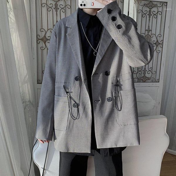 spring autumn plaid blazer men's fashion business society mens dress jacket korean double breasted suit m-2xl, White;black
spring autumn plaid blazer men's fashion business society mens dress jacket korean double breasted suit m-2xl, White;black