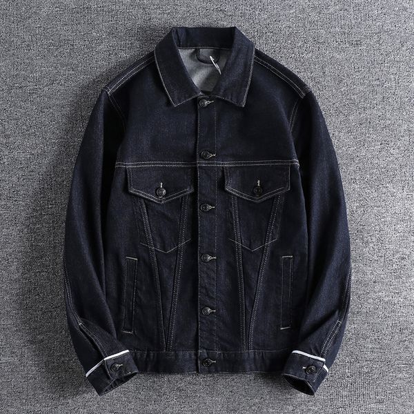 2021 autumn american trend primary color men's denim jacket sleeve stitching slim fashion youth casual coat outerwear 0740 e23v, Black;brown
2021 autumn american trend primary color men's denim jacket sleeve stitching slim fashion youth casual coat outerwear 0740 e23v, Black;brown