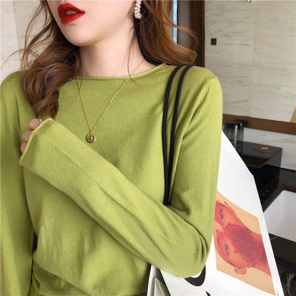 autumn 2021 women's loose outer sweater fashion thin white inner bottom shirt, White;black
autumn 2021 women's loose outer sweater fashion thin white inner bottom shirt, White;black