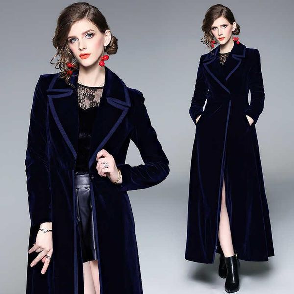 women's trench coats icclek coat winter runway designer women vintage notched collar wrap black velvet maxi thick warm long, Tan;black
women's trench coats icclek coat winter runway designer women vintage notched collar wrap black velvet maxi thick warm long, Tan;black