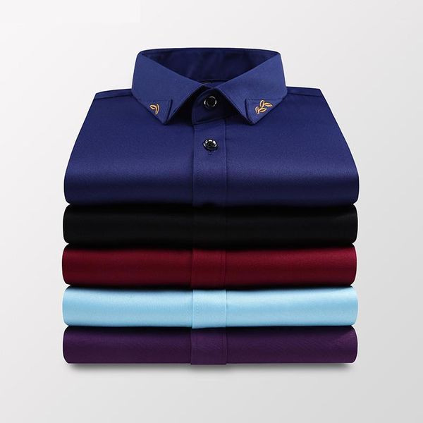 male dress 2021 men shirts long sleeved solid color cotton slim fit men's social business casual shirt camisa, White;black
male dress 2021 men shirts long sleeved solid color cotton slim fit men's social business casual shirt camisa, White;black
