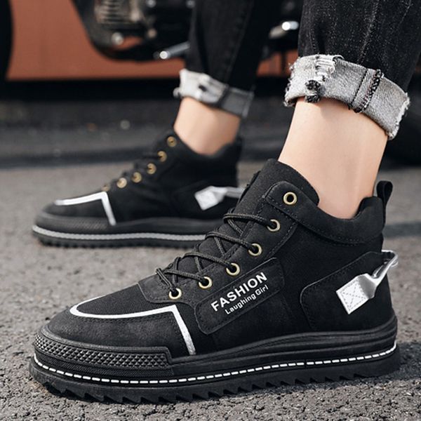 men boots fashion ankle boots warm soft shoes lace up men's casual outdoor flat male sneakers zapatos de hombre, Black
men boots fashion ankle boots warm soft shoes lace up men's casual outdoor flat male sneakers zapatos de hombre, Black