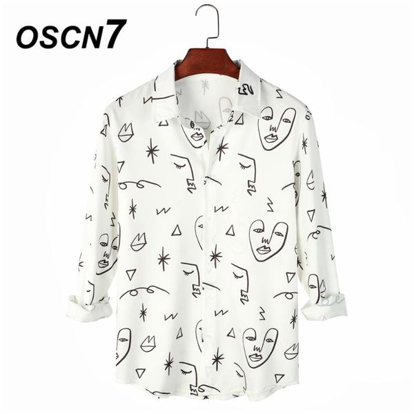 men's casual shirts oscn7 printed long sleeve shirt men high streetwear 2021 fall women retro harujuku mens 207, White;black
men's casual shirts oscn7 printed long sleeve shirt men high streetwear 2021 fall women retro harujuku mens 207, White;black