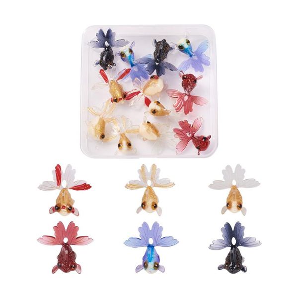charms 12pcs/box 3d printed resin goldfish pendants for earring bracelet diy jewelry making findings accessories mixed color, Bronze;silver
charms 12pcs/box 3d printed resin goldfish pendants for earring bracelet diy jewelry making findings accessories mixed color, Bronze;silver