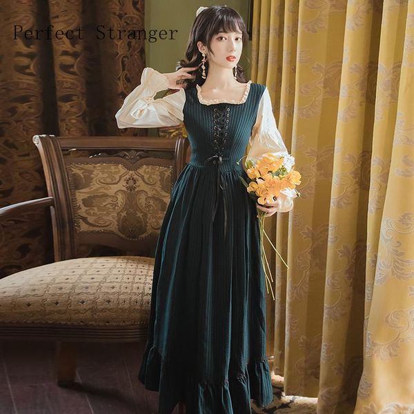 casual dresses 2021 autumn winter arrival retro princess style square collar women long cotton dress, Black;gray
casual dresses 2021 autumn winter arrival retro princess style square collar women long cotton dress, Black;gray