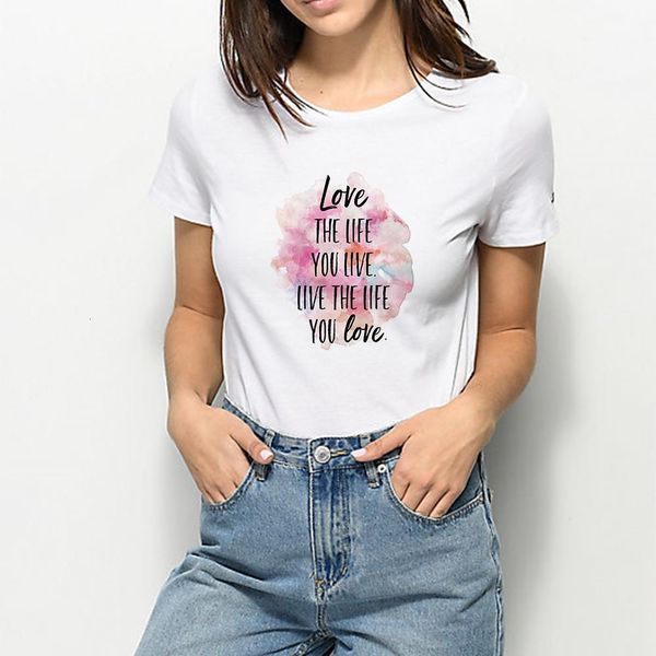 summer kawaii tshirt harajuku pink english alphabet printed t-shirt cute cartoon love the life live the life you like t shirt, White
summer kawaii tshirt harajuku pink english alphabet printed t-shirt cute cartoon love the life live the life you like t shirt, White
