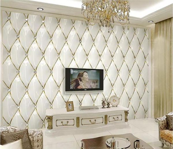 wallpapers custom wallpaper 3d mural luxury gold crystal rhombic stitching european soft bag background wall papers home decor
wallpapers custom wallpaper 3d mural luxury gold crystal rhombic stitching european soft bag background wall papers home decor