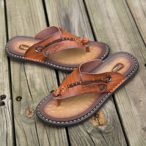 slippers handmade leather summer fashion men flip flops outdoor breathable comfortable flip-flops big size 47 zz170, Black
slippers handmade leather summer fashion men flip flops outdoor breathable comfortable flip-flops big size 47 zz170, Black