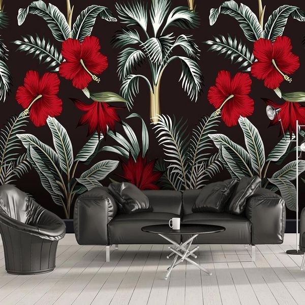 wallpapers custom 3d po wallpaper beautiful red flowers tropical leaves non-woven mural for living room sofa tv backdrop wall
wallpapers custom 3d po wallpaper beautiful red flowers tropical leaves non-woven mural for living room sofa tv backdrop wall