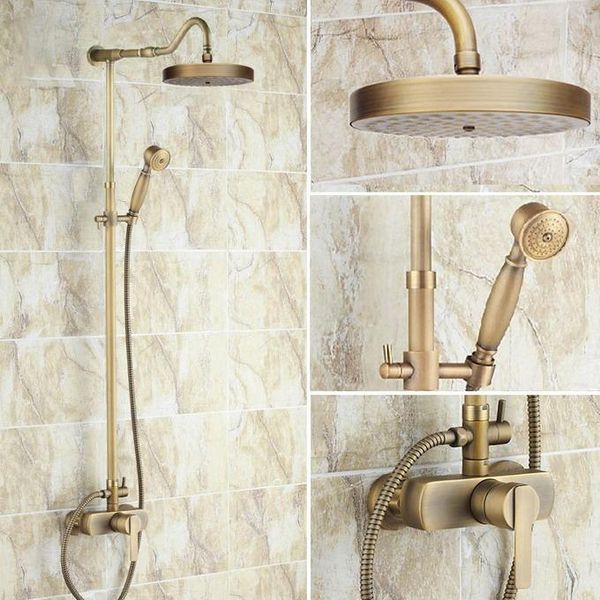 vintage retro antique brass single handle bathroom 7.7 inch round rain shower faucet set bath mixer tap hand shower mrs207
vintage retro antique brass single handle bathroom 7.7 inch round rain shower faucet set bath mixer tap hand shower mrs207