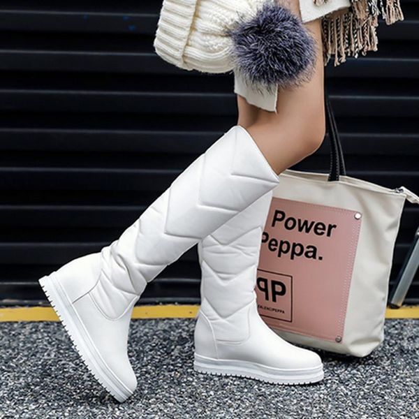 boots winter waterproof warm plush knee high women comfy platform snow slip on woman long fashion thigh, Black
boots winter waterproof warm plush knee high women comfy platform snow slip on woman long fashion thigh, Black