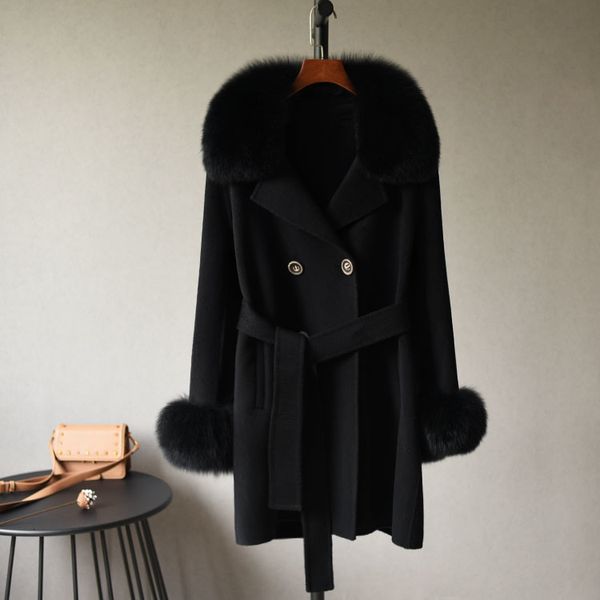 women's jackets winter coats 2021 fashion double breasted midi lace up to real leather jacket outerwear, Black;brown
women's jackets winter coats 2021 fashion double breasted midi lace up to real leather jacket outerwear, Black;brown