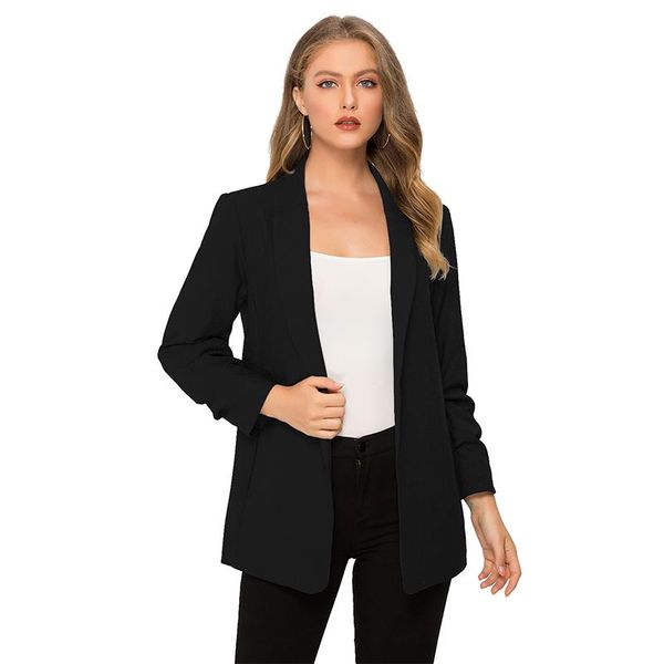 women's suits & blazers escalier casual blazer long sleeve lapel no button fashion outerwear jacket, White;black
women's suits & blazers escalier casual blazer long sleeve lapel no button fashion outerwear jacket, White;black