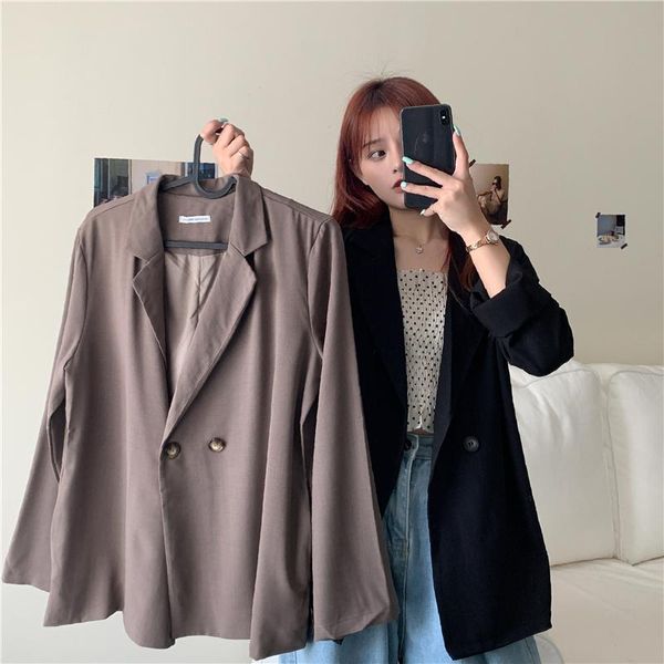women's suits & blazers blazer 2021 spring autumn korean version of large size fashion british style drape casual loose chic suit jacke, White;black
women's suits & blazers blazer 2021 spring autumn korean version of large size fashion british style drape casual loose chic suit jacke, White;black