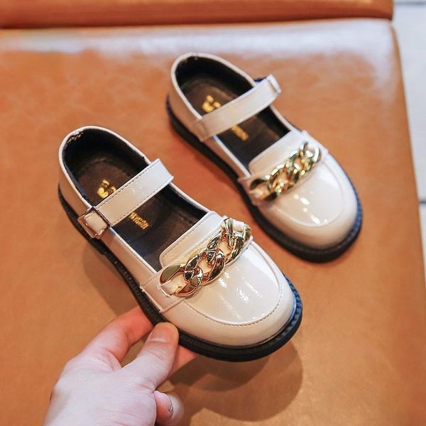 flat shoes kids western style for wedding party girls' leather 2021 autumn children' solid fashion flats metal button, Black;grey
flat shoes kids western style for wedding party girls' leather 2021 autumn children' solid fashion flats metal button, Black;grey