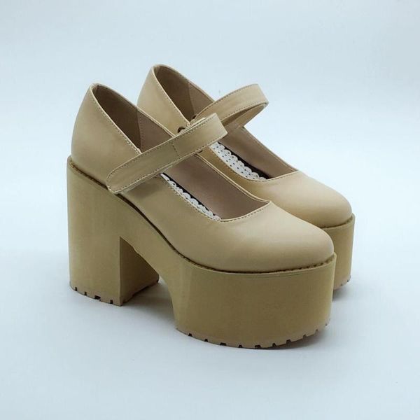dress shoes sweet girls' beige lolita 10cm high platform buckle straps cosplay party, Black
dress shoes sweet girls' beige lolita 10cm high platform buckle straps cosplay party, Black