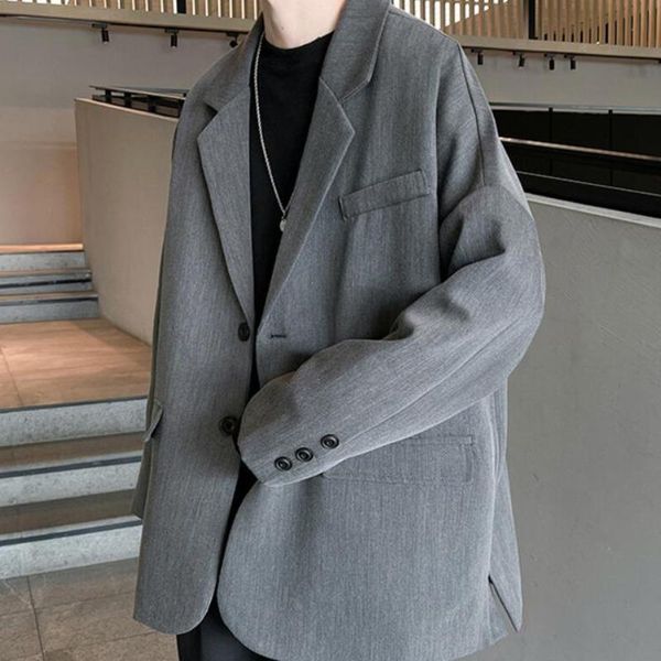 men's suits & blazers autumn black gray formal blazer fashion business society mens suit jacket korean loose casual dress men m-2xl, White;black
men's suits & blazers autumn black gray formal blazer fashion business society mens suit jacket korean loose casual dress men m-2xl, White;black