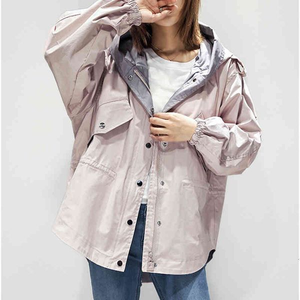 women's jackets spring fashion asymmetric women coat windbreaker loose long sleeve large size hooded trench k0l0, Black;brown
women's jackets spring fashion asymmetric women coat windbreaker loose long sleeve large size hooded trench k0l0, Black;brown