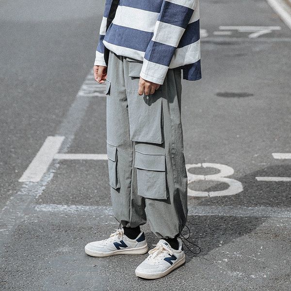 2021 spring men's fashion retro multi-pocket casual wide-leg pants men streetwear hip-hop straight trousers mens 3se1, Black
2021 spring men's fashion retro multi-pocket casual wide-leg pants men streetwear hip-hop straight trousers mens 3se1, Black