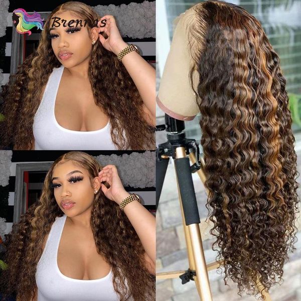 lace wigs colored human hair for black women highlight ombre brazilian curly t part bleached knots baby, Black;brown
lace wigs colored human hair for black women highlight ombre brazilian curly t part bleached knots baby, Black;brown