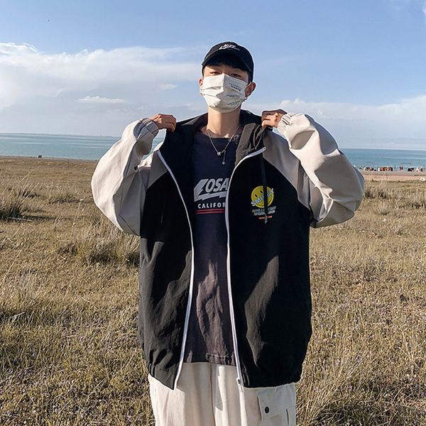 spring and men's trend versatile baseball korean casual loose autumn jacket, Black;brown
spring and men's trend versatile baseball korean casual loose autumn jacket, Black;brown