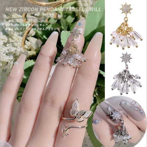 nail art decorations 2pcs/lot, 3d tassel drills shape alloy with zircon crystal rhinestones for tips, Silver;gold
nail art decorations 2pcs/lot, 3d tassel drills shape alloy with zircon crystal rhinestones for tips, Silver;gold