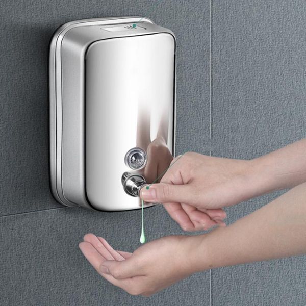 liquid soap dispenser stainless steel hand sanitizer shower gel bottle kitchen dish container 500ml bathroom wall-mounted manual
liquid soap dispenser stainless steel hand sanitizer shower gel bottle kitchen dish container 500ml bathroom wall-mounted manual