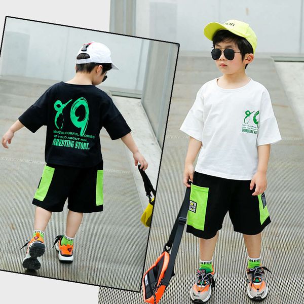 suit boys' summer sportswear 2021 new leisure short sleeve loose two piece set chinese children's korean version, White
suit boys' summer sportswear 2021 new leisure short sleeve loose two piece set chinese children's korean version, White
