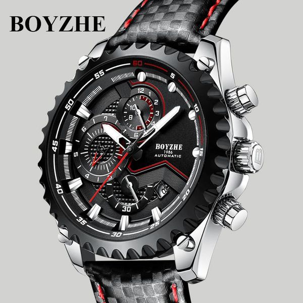 wristwatches boyzhe automatic watch men relogio automatico masculino mechanical wristwatch mens brand luminous sports calendar male clock, Slivery;brown
wristwatches boyzhe automatic watch men relogio automatico masculino mechanical wristwatch mens brand luminous sports calendar male clock, Slivery;brown