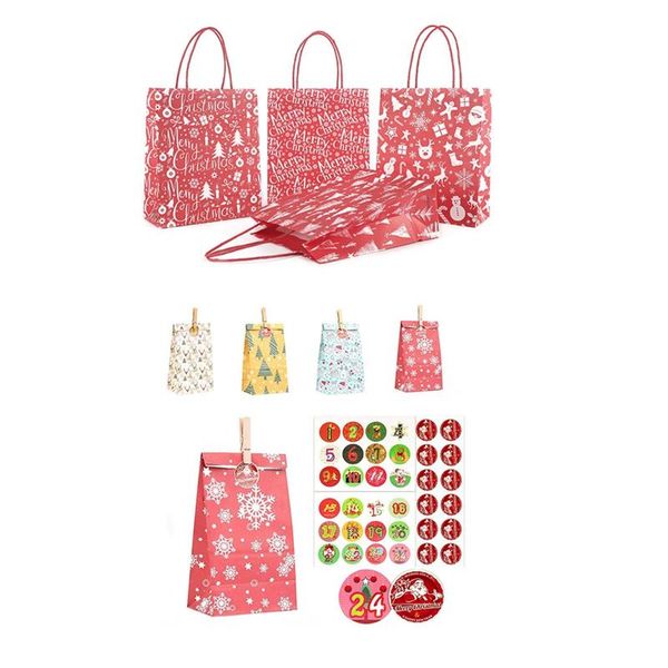 4pc christmas gift bag snowflakes santa kraft paper bag & 1set christmas kraft paper set storage gift
4pc christmas gift bag snowflakes santa kraft paper bag & 1set christmas kraft paper set storage gift