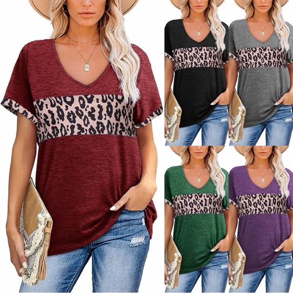 women's t-shirt loose t-shirts women jumpers short sleeve woman pullover female v-neck fashion cotton leopard cloth undershit ac08, White
women's t-shirt loose t-shirts women jumpers short sleeve woman pullover female v-neck fashion cotton leopard cloth undershit ac08, White