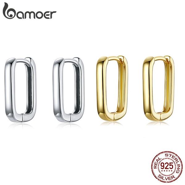 hoop & huggie bamoer silver square buckle earrings 925 sterling classic french earring for women party wedding fine jewelry bse478, Golden;silver
hoop & huggie bamoer silver square buckle earrings 925 sterling classic french earring for women party wedding fine jewelry bse478, Golden;silver