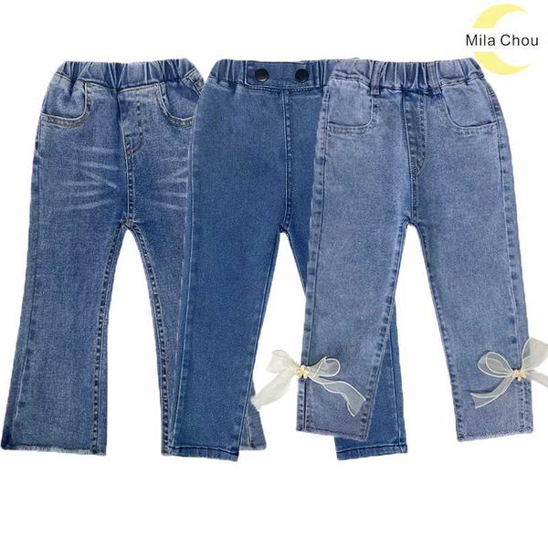 girls wide leg jeans solid color children's jeans mid waist kid teenage children's clothes skinny lace bow 2-8year, Blue
girls wide leg jeans solid color children's jeans mid waist kid teenage children's clothes skinny lace bow 2-8year, Blue