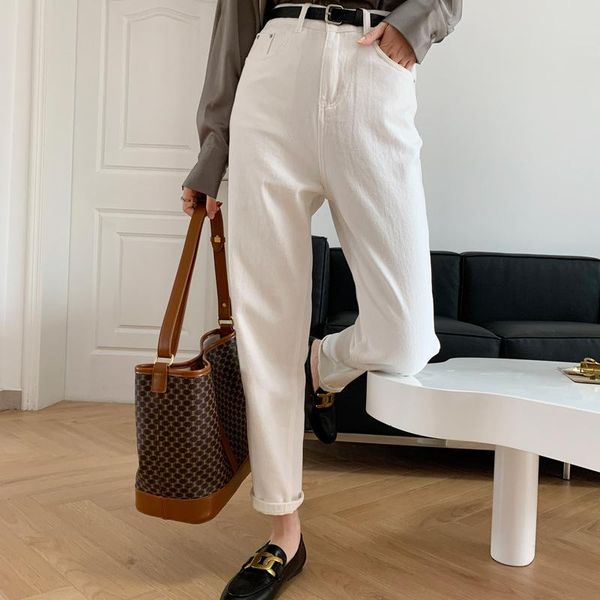women's jeans vintage women casual straight streetwear high waist solid chic bottom pockets loose mom basic pants, Blue
women's jeans vintage women casual straight streetwear high waist solid chic bottom pockets loose mom basic pants, Blue