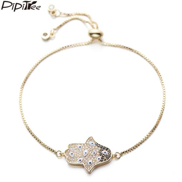 charm bracelets pipitree trendy zircon hamsa hand bracelet with 9pcs evil eye paved slider chain & bangles jewelry for men women, Golden;silver
charm bracelets pipitree trendy zircon hamsa hand bracelet with 9pcs evil eye paved slider chain & bangles jewelry for men women, Golden;silver