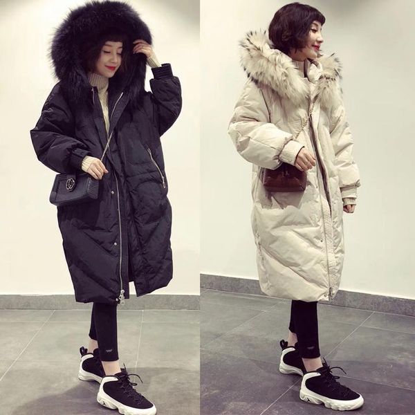 women's trench coats 2021 winter super large fur collar over the knee fashion long down jacket thick hooded, Tan;black
women's trench coats 2021 winter super large fur collar over the knee fashion long down jacket thick hooded, Tan;black
