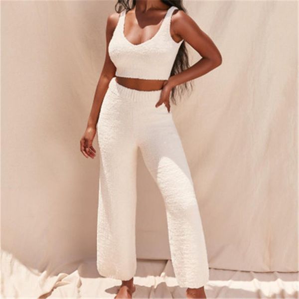 womens plush tracksuits fashion trend sleeveless navel short vest trousers suit designer female v-neck casual loose two piece sets, Gray
womens plush tracksuits fashion trend sleeveless navel short vest trousers suit designer female v-neck casual loose two piece sets, Gray