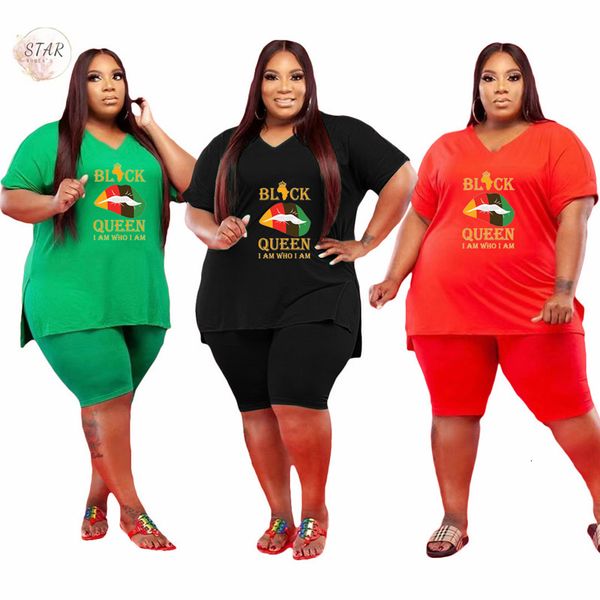 2021 new plus size 2 piece set women fashion lip print short sleeve cop pants shorts sets jogging tracksuit wholesale dropshipping h5oe, Black
2021 new plus size 2 piece set women fashion lip print short sleeve cop pants shorts sets jogging tracksuit wholesale dropshipping h5oe, Black