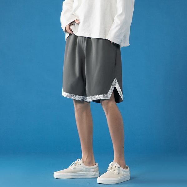 men's shorts summer cargo men patchwork high street drawstring knee length pants print casual male 03ux, White;black
men's shorts summer cargo men patchwork high street drawstring knee length pants print casual male 03ux, White;black