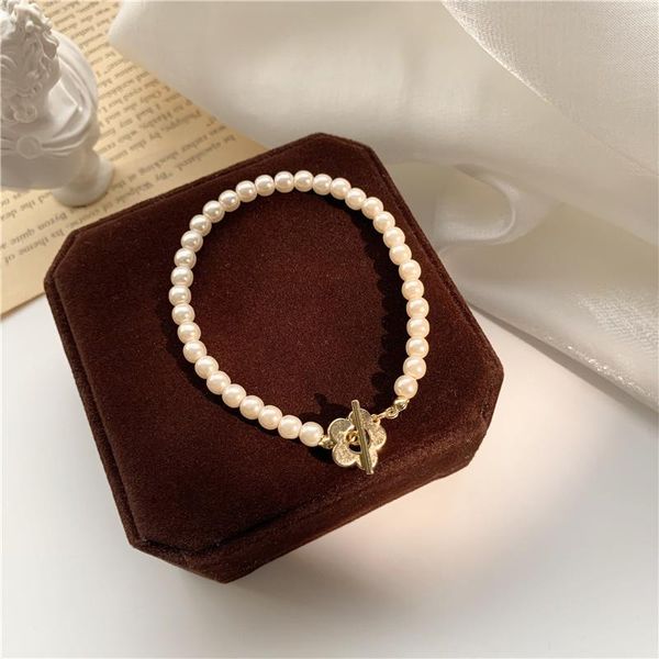 beaded, strands baroque simulated pearls gold color bracelets for women girls temperament sweet strand bangles party wedding jewelry, Black
beaded, strands baroque simulated pearls gold color bracelets for women girls temperament sweet strand bangles party wedding jewelry, Black