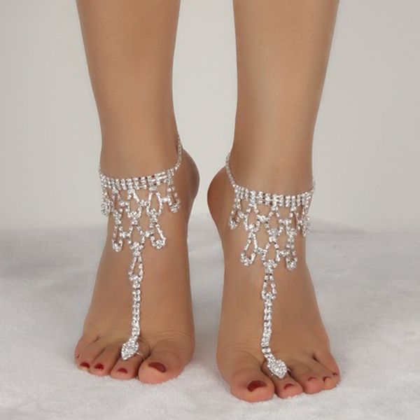 rhinestone teardrop anklets - silver white fashion simple european and american foreign trade models inlaid crystal women's anklet jewe, Red;blue
rhinestone teardrop anklets - silver white fashion simple european and american foreign trade models inlaid crystal women's anklet jewe, Red;blue