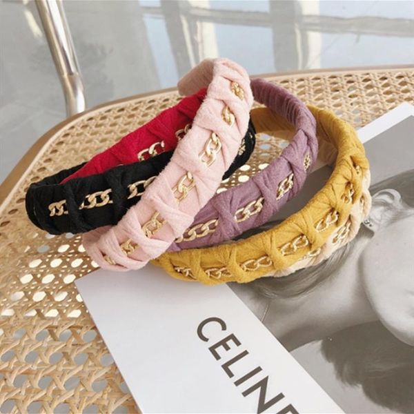 hair accessories fashion women heavy industry metal chain headbands retro fabric woven headband wild girl band headwear
hair accessories fashion women heavy industry metal chain headbands retro fabric woven headband wild girl band headwear