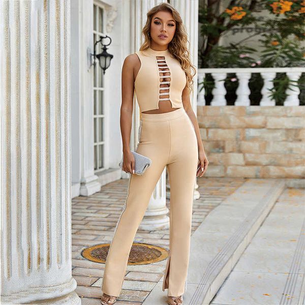 luxury casual dresses wide leg pants two-piece set of drill high collar fashion bandage elastic suit women, Black;gray
luxury casual dresses wide leg pants two-piece set of drill high collar fashion bandage elastic suit women, Black;gray