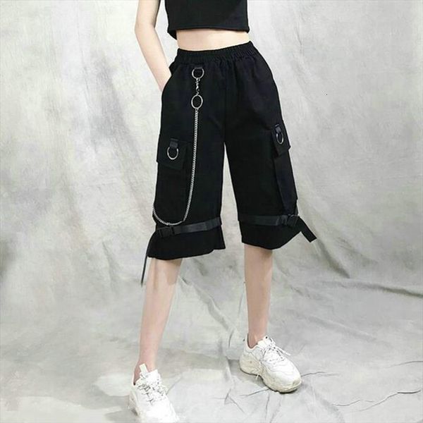 streetwear casual high waist women short drawstring cargo pant plus size loose, White;black
streetwear casual high waist women short drawstring cargo pant plus size loose, White;black