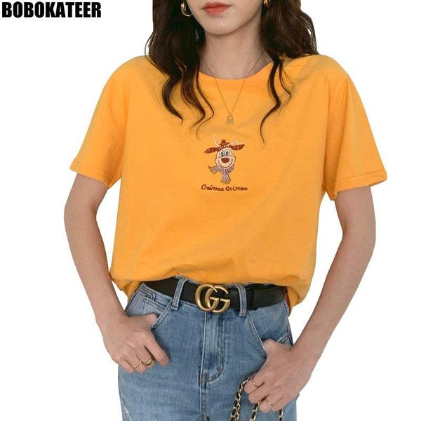 women's t-shirt short sleeve t shirt women white summer clothes female tshirts loose cute embroidered tee black korean fahsion 2021
women's t-shirt short sleeve t shirt women white summer clothes female tshirts loose cute embroidered tee black korean fahsion 2021