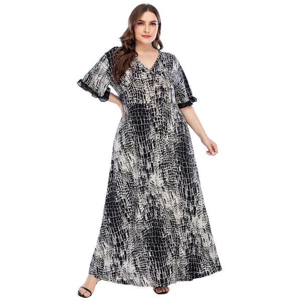 casual dresses 4xl 5xl plus size dress women summer v neck short sleeve retro printing vintage high waist maxi long, Black;gray
casual dresses 4xl 5xl plus size dress women summer v neck short sleeve retro printing vintage high waist maxi long, Black;gray